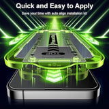 [2+2 Pack For Iphone 14 Plus Tempered Glass Screen Protector & Camera Lens Cover - Military-Grade 9H Hardness, Hd Clear, Anti-Scratch, Flawless Fit Tray