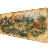 Game Map Gaming Mouse Pad Desk Pad Fantasy Treasure Map Ancient Scroll Mouse Pad Large Mousepad Extended Laptop Keyboard Mat Gaming Desk Pad Mouse Mat Office Computer Keyboard Laptop Home 31.5"X11.8"
