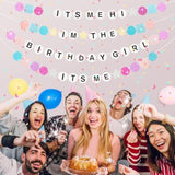 145Pcs DIY Friendship Bracelet Birthday Banner 5.4Ft Glitter Era Decor