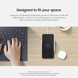 Samsung 15W Wireless Charger Single, Cordless Super Fast Charging Pad for Galaxy Phones and Devices, Compact Design, LED Indicator, USB C Cable Included, 2022, US Version, Grey