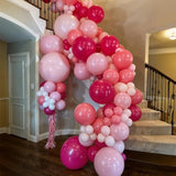 Hot Pink Balloons, 60Pcs Metallic Pink Magenta Balloons With Macaron Heart Latex Balloon Confetti Balloon For Girls Women Princess Valentine'S Day Birthday Baby Shower Engagement Party Wedding Decor