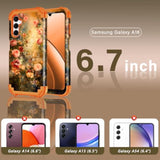 For Galaxy A16 5G Case,Compatible With Magsafe,Heavy Duty Shockproof Protection Hard Plastic+Silicone Rubber Hybrid Protective Case For Samsung Galaxy A16 5G,Orange