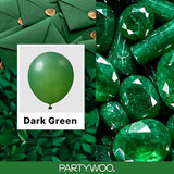 Dark Green Balloons 152pcs Emerald Hunter Forest Green Color