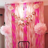 Crepe Paper Streamers 4 Rolls 328Ft, Pack Of Metallic Rose Gold, Pink, Dusty Pink Party Streamers For Birthday Wedding Bachelorette Baby Bridal Shower Party Decorations (1.8Inch X 82Ft/Roll)