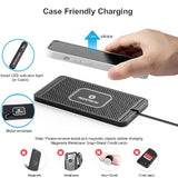 15W Wireless Car Charging Pad with Type-C Cable & 40W PD Charger for iPhone & Samsung