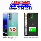 For Moto G 5G 2023 Case With Screen Protector - Heavy-Duty Tough Rugged Shockproof Protective Case For Motorola Moto G 5G 2023, Black