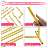 Arch Backdrop Stand, 6.6Ft Wedding Arch, Stable Balloon Arch Frame For Baby Shower Birthday Wedding Party Balloon Arch Background Decoration, Gold