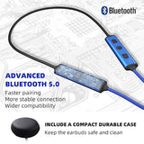 Ear Plugs Bluetooth Headphones For Work, Neckband Wireless Earbuds, Noise Redu