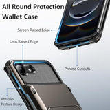 iPhone 17e and iPhone 16e Dual Layer Wallet Case with Card Holder
