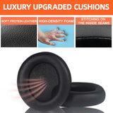 Replacement Q30 Earpad For Anker Soundcore Life Q30/Q35 Headphones, Ear Cushions Cover Earmuff With Softer Protein Leather, Noise Isolation, Black
