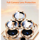 Magnetic iPhone 15 Pro Max Case with Privacy Screen, Camera Cover, Gold