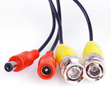 4 Pack 30M/100Ft All-In-One Bnc Video Power Cables, Extension Surveillance Camera Cables For Cctv Security Dvr System Installation, Free 8Pcs Bnc Connectors And 100Pcs Cable Clips (Black)