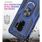For Samsung Galaxy S9 Case, Military Grade 16Ft. Drop Tested Ring Shockproof Protective Phone Case For Samsung Galaxy S9, Blue