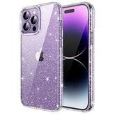 JETech Glitter Case for iPhone 14 Pro 6.1-Inch, Bling Sparkle Shockproof Phone Bumper Cover, Cute Sparkly for Women and Girls (Clear)