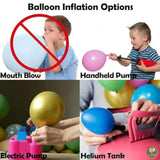 Afterloon Biodegradable Balloons 24 Pcs Clear 12" With Shiny Pink Circle Confetti, Thickened Extra Strong Latex Helium Float, Baby Shower Gender Reveal Garland Arch Wedding Birthday Party Decorations