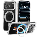 Phone Case Design For Iphone 17 Pro With Stand, Compatible With Magsafe, Anti-Yellowing Magnetic Case For 17 Pro, Military-Grade Drop Protection, Anti-Fingerprint Protector, Clear