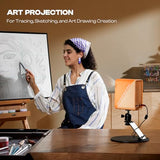 P1 Art Projector With Exclusive Drawing App For Artists, Portable Auto Focus & Keystone Led Projector For Drawing And Tracing, 4K Support, 100 Display, Compatible With Ios/Android, Upgraded