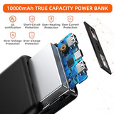 2 Pack 5V2.4A Power Bank For Heated Jacket Vest Underwear Pants, Portable 10000Mah Dual Usb Output Ports Battery Pack For Smart Device