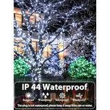White 82Ft 200 Led Christmas String Lights Outdoor/Indoor (Extendable Green Wire, Ultra-Bright With 8 Modes, Ul Certified), Fairy String Lights For Xmas Tree Holiday Party Decoration, Cool White