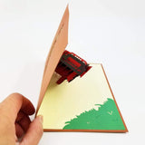 Red Truck Pop Up Birthday Card, Thank You Card, Love Card, Graduation Card, Anniversary Card, Just Because, Romantic Cards For Man, Woman, Lady (Red Truck Pop Up Card)