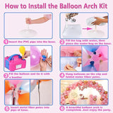 Balloon Arch Kit with Electric Pump 10Ft Stand 100 Balloons Party Decor