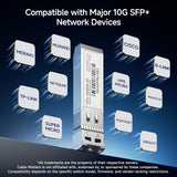 2-Pack 10Gbase-Sr Sfp+ To Lc Multimode 10G Fiber Transceiver Module, 10G, Mmp Fiber, Up To 300M, For Cisco, Ubiquiti, Tp-Link, D-Link, Mikrotik, Netgear, Supermicro, Hpe Aruba