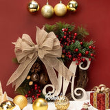 Burlap Wired Ribbon,1-1/2 Inch X 10 Yard,Natural,Solid Wired Edge Ribb