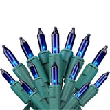 Holiday Pride Blue Christmas Lights With Green Wire - 100 Count Blue Christmas Tree Lights (22.5 Ft) - Indoor/Outdoor Us