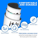 Desk Pad, It’S Fine I’M Fine Black Cat Extended Gaming Mouse Pad Large, 35.4"X15.7" Big Mouse Pad With Non-Slip Base And Stitched Edge, Long Computer Keyboard Mouse Mat For Home Office Work