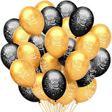 50pcs Happy New Year 2026 Latex Balloons Party Decorations