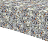 Money Party Tablecloth Decorations For Birthday Baby Shower - Disposable One Hundred Dollar Bill Birthday Party Supplies Decorations Table Cover - 3 Pack (54In X 108In)