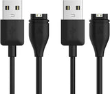 2 Pack Garmin Watch Charger Cable 3.3FT USB Charging Cord Compatible with Garmin Smartwatches