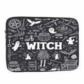 Laptop Sleeve Bag 15.4 15.6 Inch,Witch Halloween Witchcraft Black Magic Palmistry Protective Polyester Computer Cases Laptop Cover Briefcase Bag Tablet Travel Cover