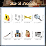 Murder Crime Scene Mystery Party Decor, 48Pcs Detective Party Cupcake Toppers Decorations, Cake Decor Supplies For Men Women Girls Boys