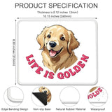 Life Is Golden Funny Mouse Pad For Desk, New Dog Owner Gifts, English Retriever Gifts, Golden Retriever Mom Gifts For Dog Mom, Dog Lover Gifts, Office Gifts For Coworker