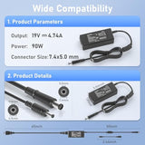 90W 65W Ac Adapter Power Cord For Hp All-In-One Desktop 22" 24" 24-Dd 24-Df 24