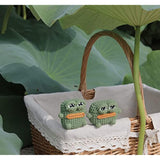 Plush Case For Airpods 4, Kawaii Cute 3D Cartoon Fur Sausage Mouth Frog Design Funny Mini Airpods 4Rd Generation Cover With Keychain Protective Case For Women Girls