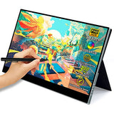 17.3" Portable Monitor Touchscreen, 300Hz Portable Monitor 1Ms Gaming Display For Laptop Game Console, Fhd 100% Srgb Portable Display Support Capacitive Stylus Pen/Usb C/Mini Hdmi