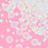 Disco Ball Foil Confetti - 200 Pc | Bachelorette Party Decoration, Cute Birthday Table Decor, Groovy Engagement Decor, Bridal Shower Supplies