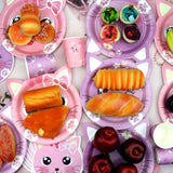 Cat Birthday Party Supplies Set, Kitten Tableware Includes Plates, Tablecloth, Cups, Forks And Straws For Kids Cat Party Decorations, Serves 20 Guest (A)