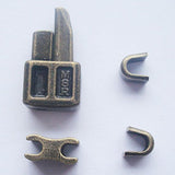 2 Sets Bronze #8 Metal Zipper Head Box Zipper Pull Replacements Zipper