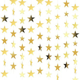 65 Feet Glitter Star Paper Garland Banner Hanging Decoration Star Streamers Double Side 2026 Graduation Decorations For Wedding Birthday Festival New Year Party Decoration (Gold)