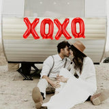 Xoxo Valentine Balloons - Mylar Balloons, Photo Props, Galentines Day & Valentines Party Decorations