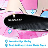 35.5 X 15.8 In Gaming Mouse Pad Cozy Cat Drink Coffee Large Mousepad For Office & Gamers Smooth Surface Non-Slip Waterproof Xxl Long Desk Mat Compatible With All Mouse Types