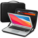 Hard Laptop And Tablet Sleeve Case For 13.6-Inch Macbook Air M4 2025 M3 A3113 2024, 14-Inch Macbook Pro M4/M3/M2/M1 2024-2021, Laptop 13", Surface Pro 12", Ipad, Shockproof Briefcase, Black