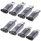 Usb C/Lightning To Micro Usb Adapter, Type C To Lightning Converter, Usb C To Mini Usb Connector (8 Pack)