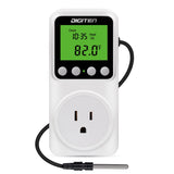 Digital Day-Night Smart Thermostat, 15A Day-Night Temperature Controller, Support Heating/Cooling Mode, Clock Function, / Plug-In Outlet Timer Thermostat With Lcd Screen Backlight Function 110V