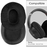 Replacement Ear Pads For Sony Wh-Ch700N, Wh-Ch710N Headphones, Ear Cushions (Extra Thick/Black)
