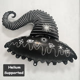 Witch Hat Broom Foil Balloons Halloween Balloon Arch Kit Spooky Witches Party Decorations