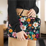 Laptop Sleeve Bag With Handle Computer Protective Soft Cover Case For 14 Inch 13 Inch Laptop,Colored Daisies